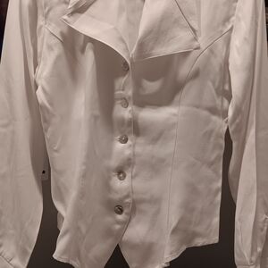 Elegant White Button Down Shirt